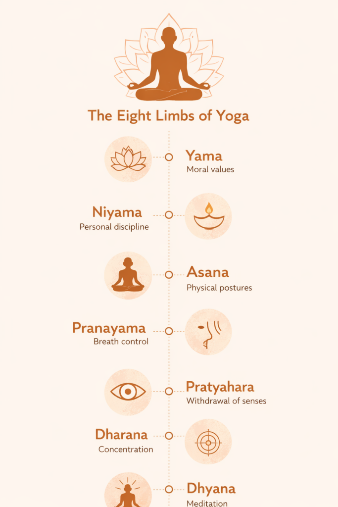 eight limbs of yoga